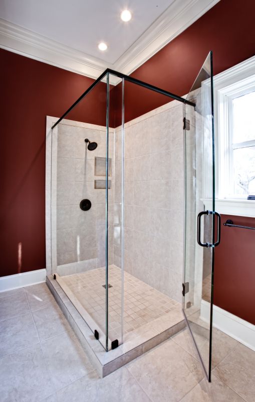 Modern Shower with Glass Walls